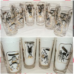 VINTAGE BARWARE HI-BALL GLASSES EXCELLENT PRE-OWNED CONDITION